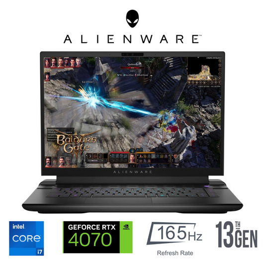 DELL ALIENWARE M16 AWM16-7602BLK-PUS CORE I7-13700HX RTX 4070 165Hz Gaming Laptop (Brand New)