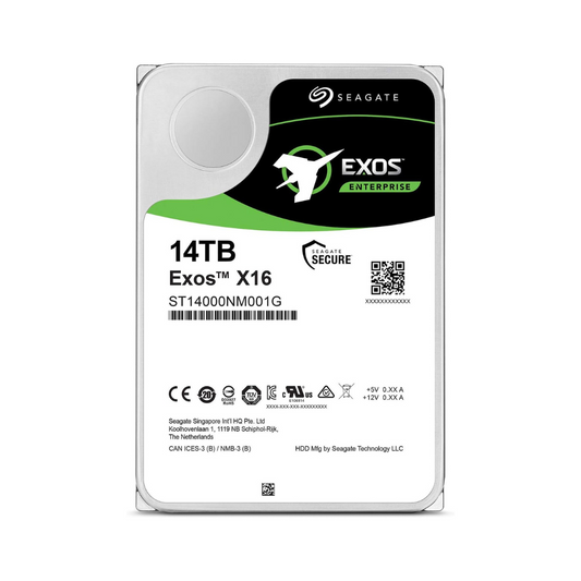 Seagate EXOS X16 14TB SATA Enterprise 6Gb/s 7200 rpm 256MB 3.5-inch Internal Hard Drive (Brand New)