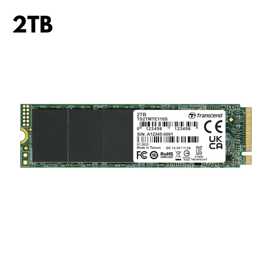 Transcend 2TB 110S PCIe SSD M.2 2280 NVMe PCIe Gen3x4 Internal Hard Drive (Brand New)