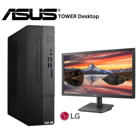 ASUS S500SC Tower Desktop Core I3-10105 With Free LG 22" 22MP410 Monitor Offer