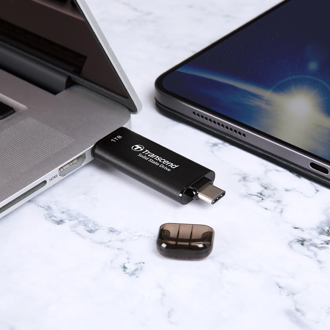 Transcend 1TB USB 10Gbps with Type-C and Type-A Portable SSD External Hard Drive (Brand New)