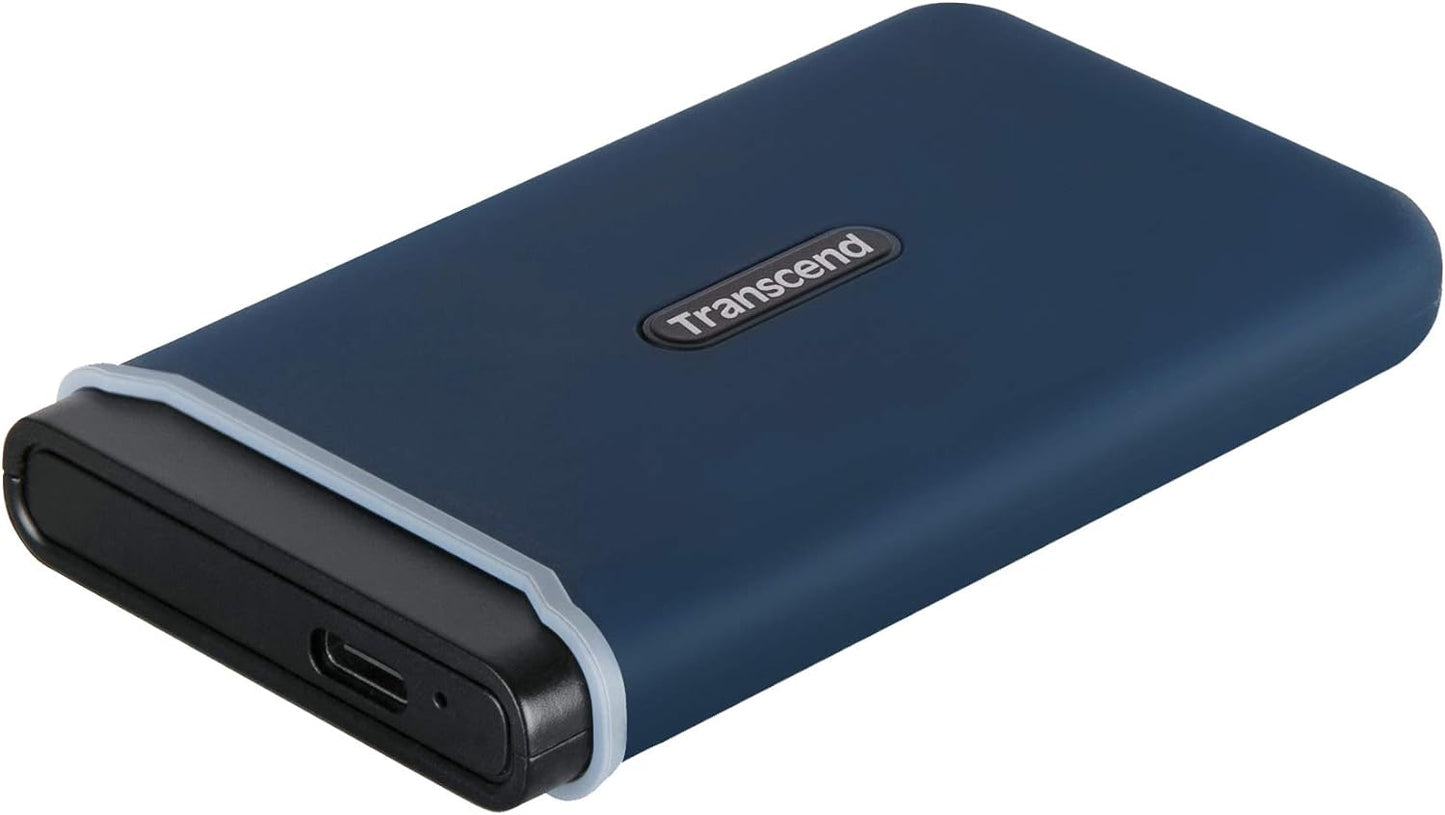 Transcend 500GB USB 3.1 Gen 2 USB Type-C ESD370C Portable SSD External Hard Drive (Brand New)