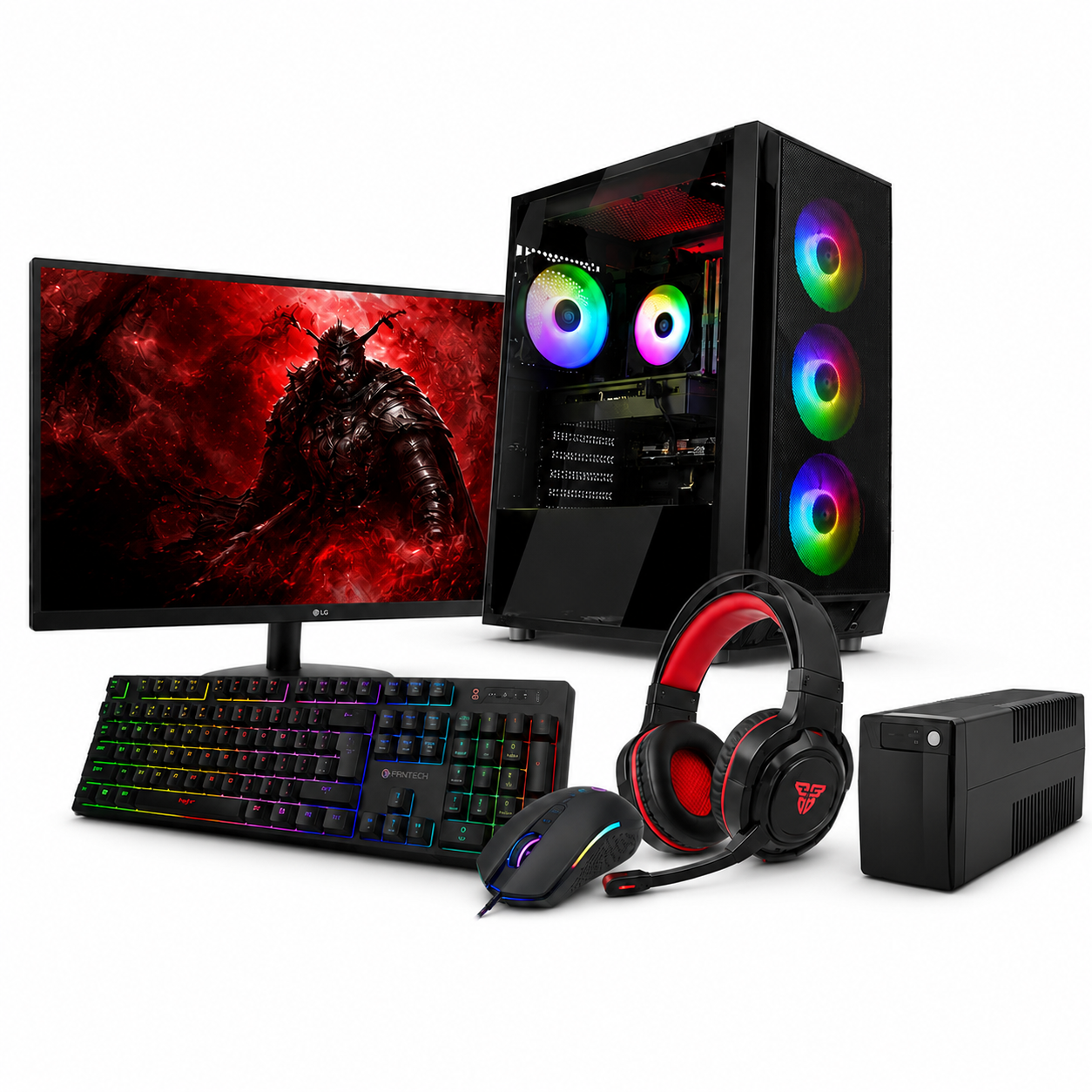 Full Gaming Desktop Set Core i5 12th Gen GTX 1660 6GB with LG 100Hz Monitor 24"