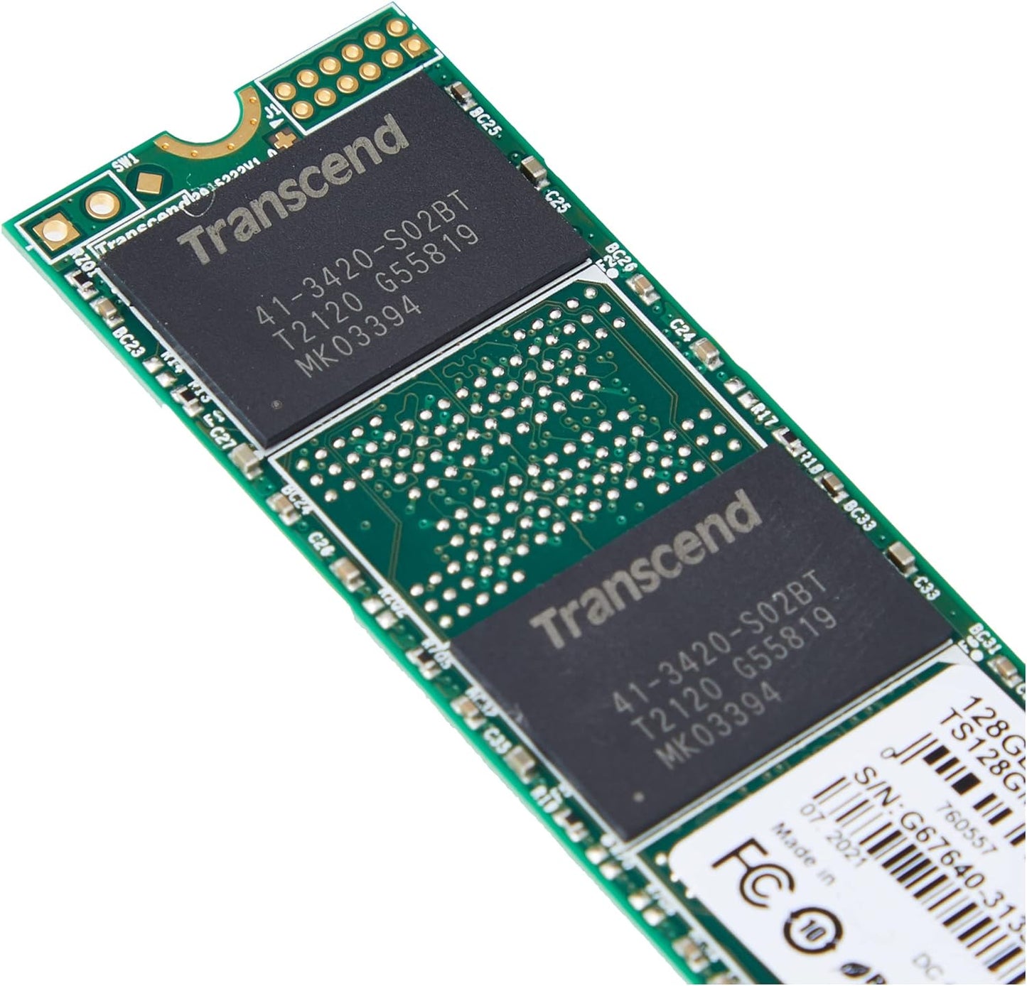 Transcend 128GB SSD M.2 2280 PCIe NVMe MTE110S Internal Hard Drive (Brand New)