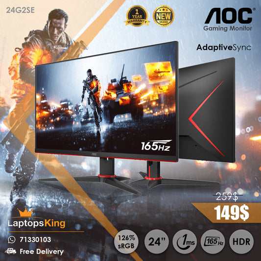 AOC 24G2SE 24" Fhd 165hz 1ms 126% sRGB Gaming Monitor Offer (Brand New)
