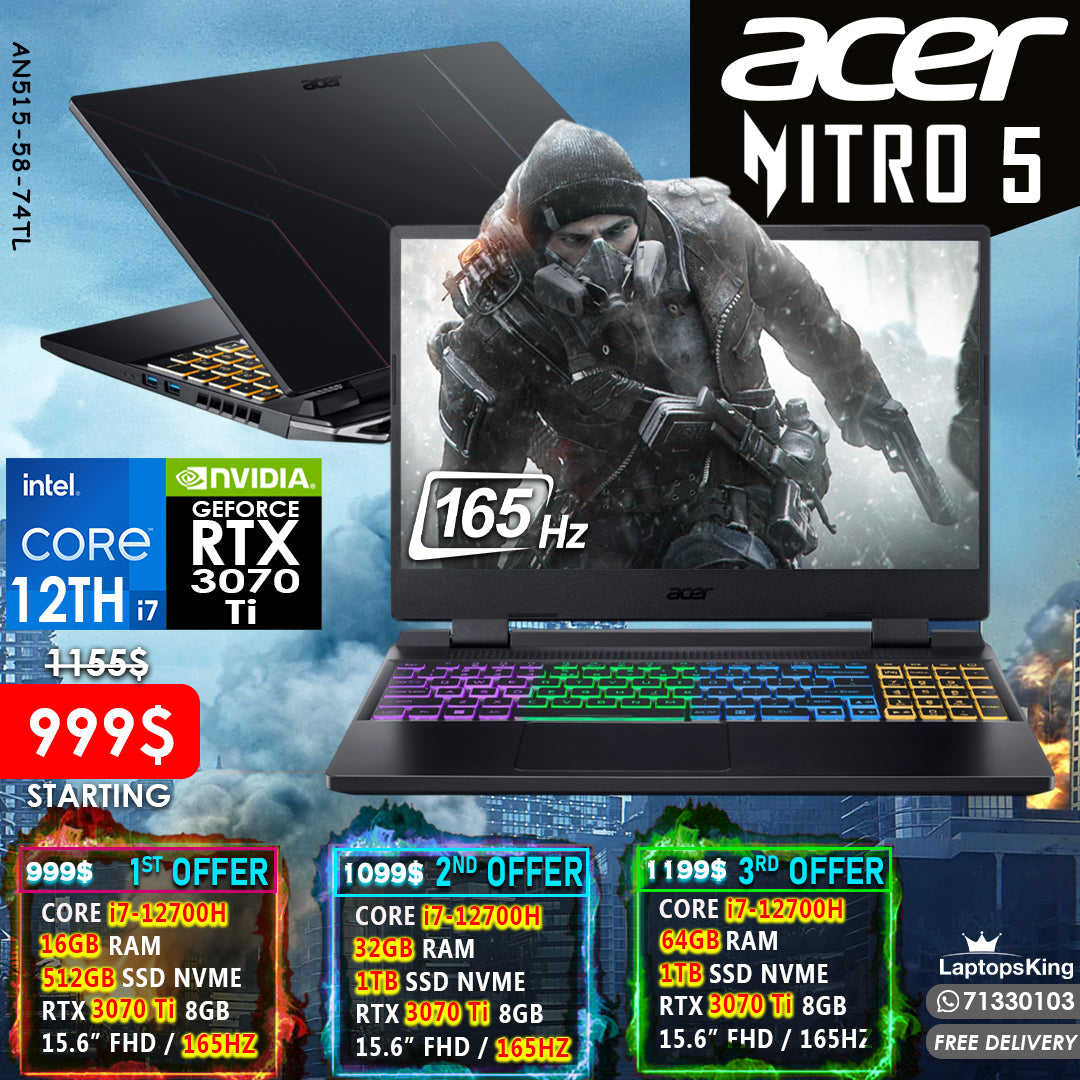Core I7 Upcoming Rtx 3070 Laptops ACER NITRO AN515-58-71TL CORE I7
