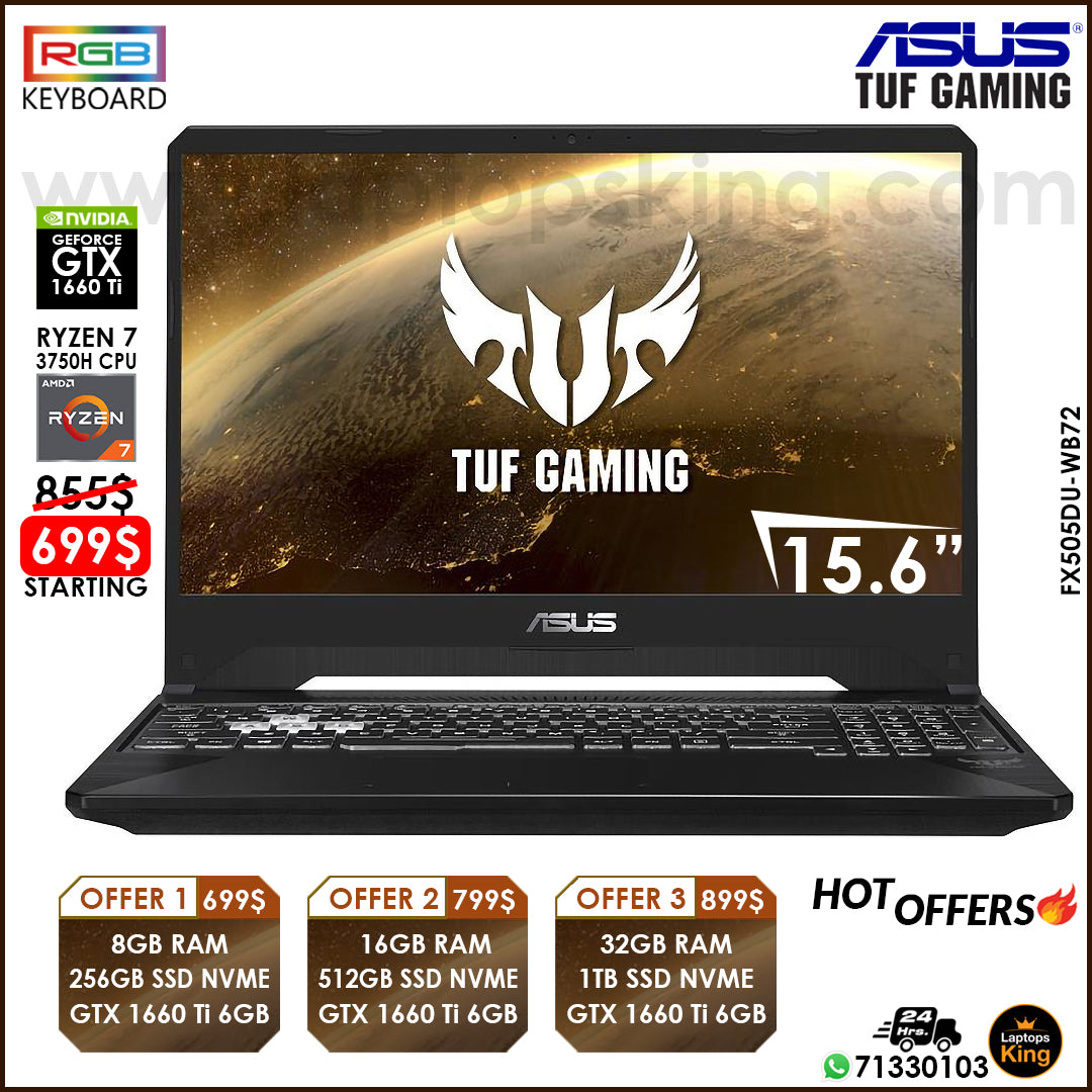 Gtx 1650 Asus Laptop Ryzen 3750h Asus Tuf FX505DU-WB72 Ryzen 3750h