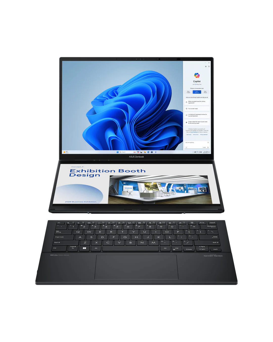ASUS ZENBOOK PRO DUO UX8406CA-PS99T OLED ULTRA 9 285H ARC GRAPHIC 2 X SCREENS EACH 14.5” 2K TOUCHSCREEN (BRAND NEW 3YRS WARRANTY)