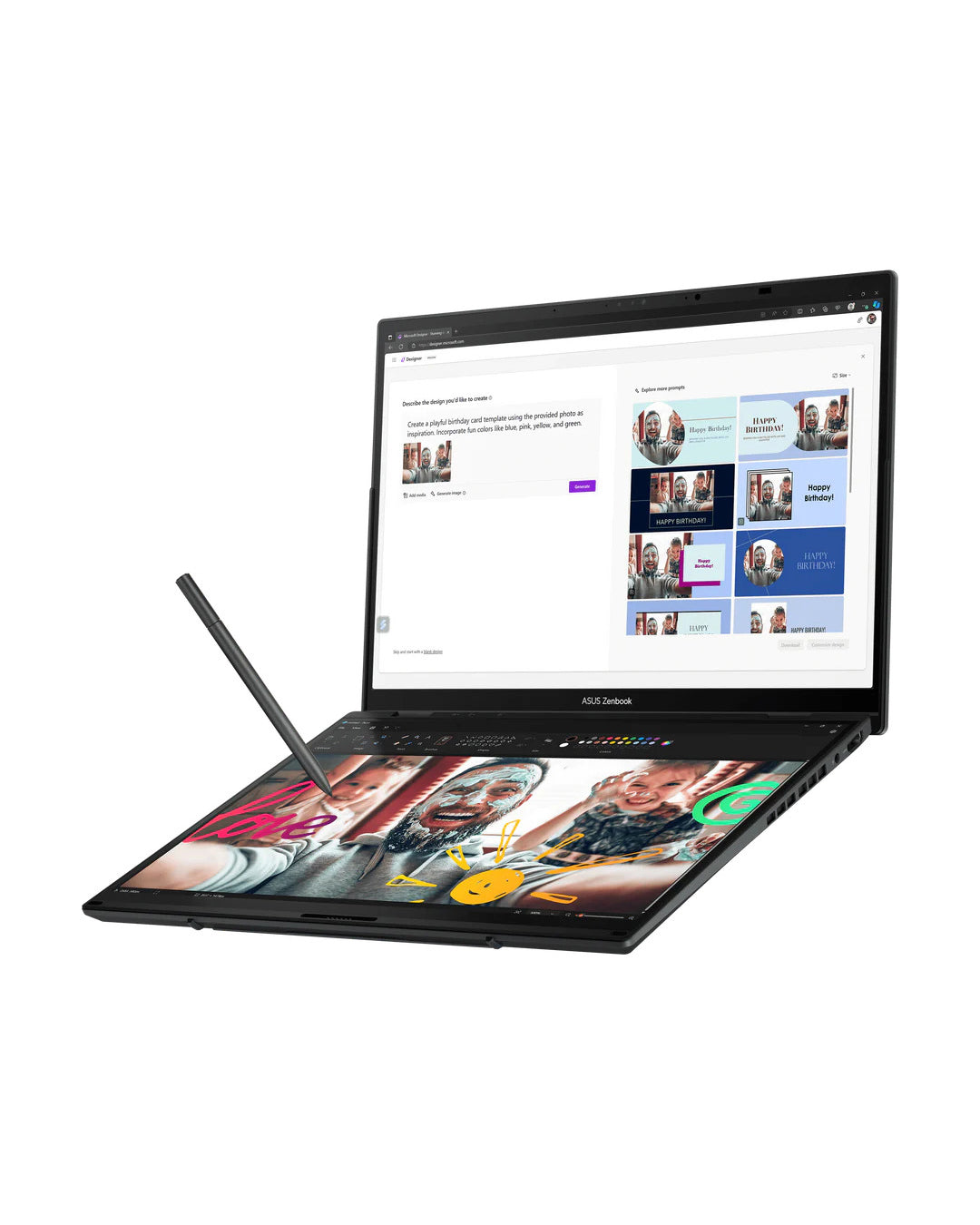 ASUS ZENBOOK PRO DUO UX8406CA-PS99T OLED ULTRA 9 285H ARC GRAPHIC 2 X SCREENS EACH 14.5” 2K TOUCHSCREEN (BRAND NEW 3YRS WARRANTY)