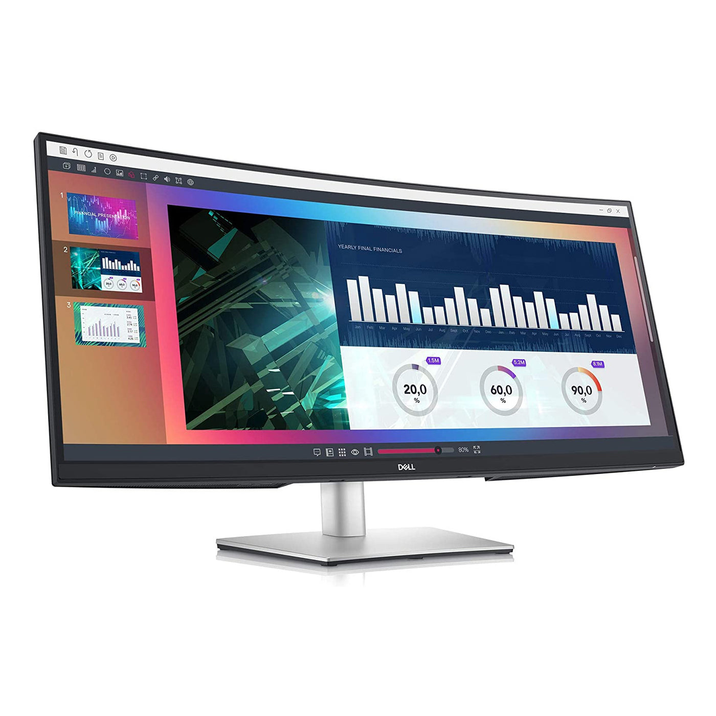 Dell P3421W 34” Ips 3.4k Type C | Curved Professional Monitor (Brand New)