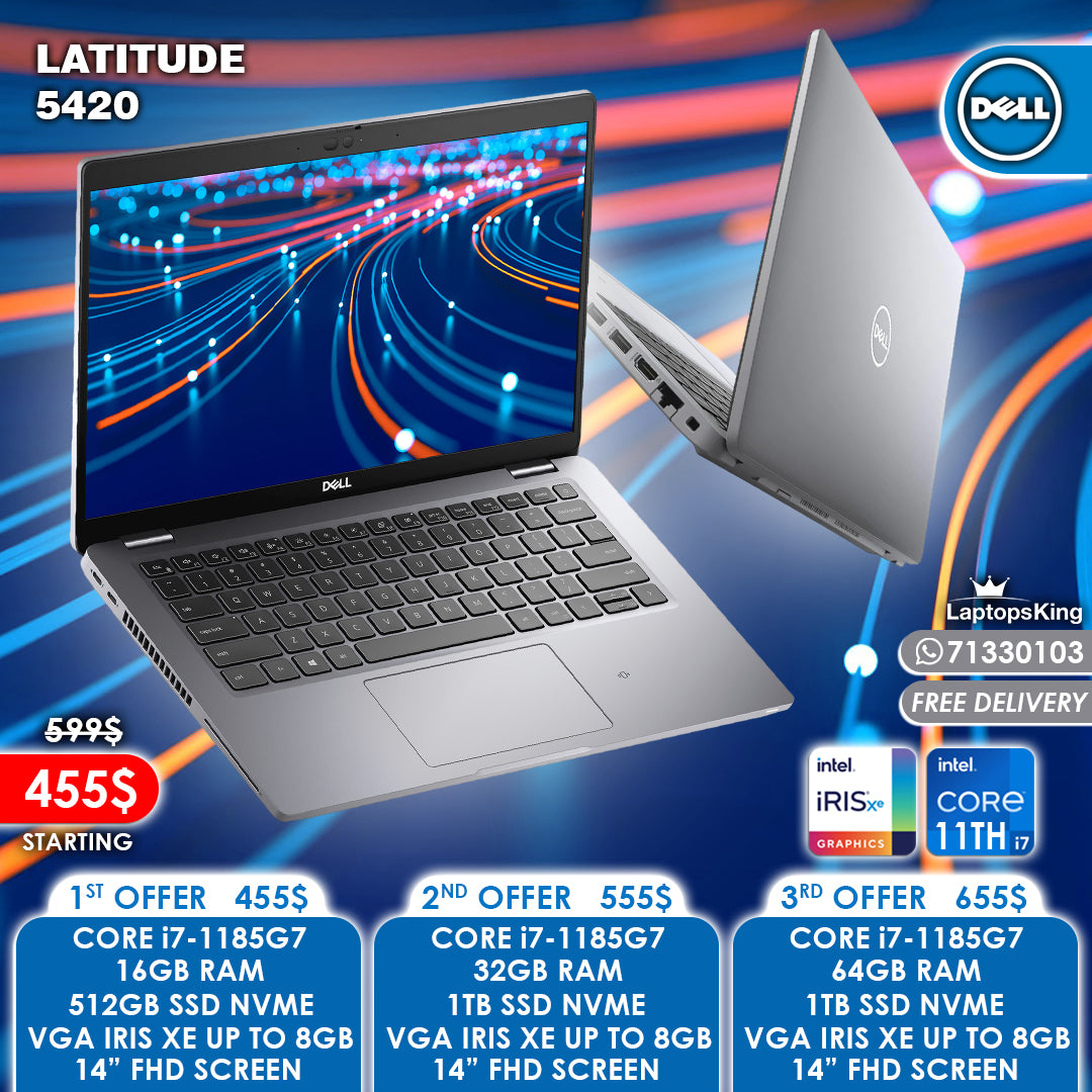 Dell Latitude 5420 Core i7-1185g7 Vga Iris Xe 14