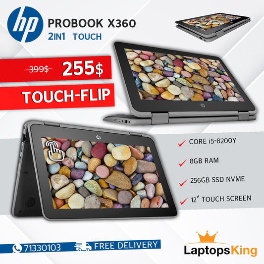 Hp Probook X360 2in1 Core i5-8200y Flip-Touch Laptop Offer (Open Box)