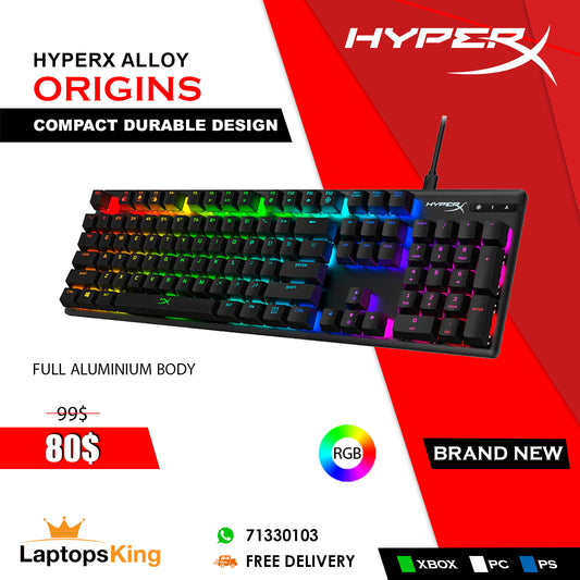 Hyperx Alloy Origins Rgb Mechanical Gaming Keyboard (Brand New)