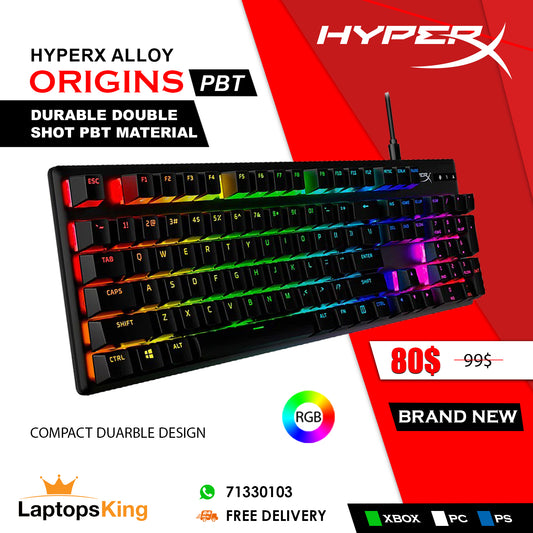 Hyperx Alloy Origins PBT Rgb Mechanical Gaming Keyboard (Brand New)