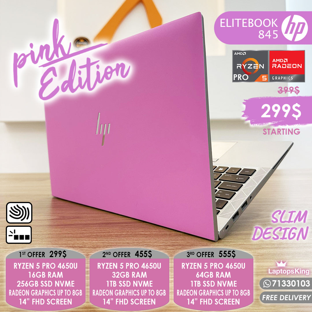 Hp Elitebook 845 Pink Edition Ryzen Pro 4650u Radeon Graphics