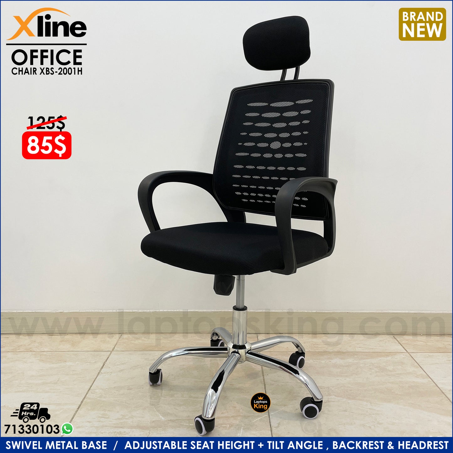 Xline XBS-2001H Office Chair (Brand New)