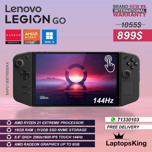 Lenovo Legion Go 8APU1 Handheld Gaming Pc Ryzen Z1 Extreme 144hz Qhd+ 8.8" Touch Console (Brand New)
