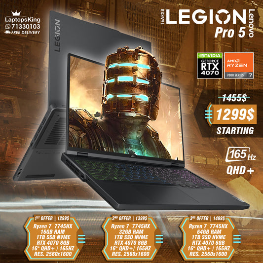 Lenovo Legion Pro 5 16ARX8 Ryzen 7 7745hx Rtx 4070 165hz Qhd+ 16" Gaming Laptop Offers (New OB)
