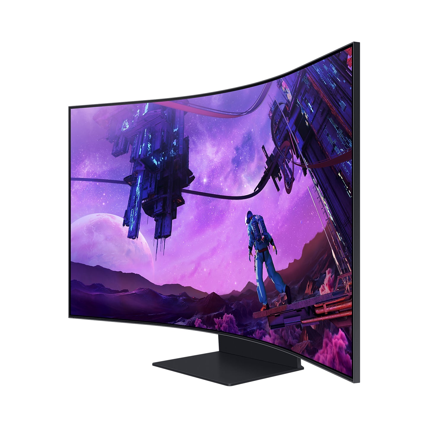 Samsung Odyssey Ark LS55BG970NMXUE 55" Quantum Mini-Led 4K 165hz 1ms 1000r Curved Gaming Monitor (New OB)