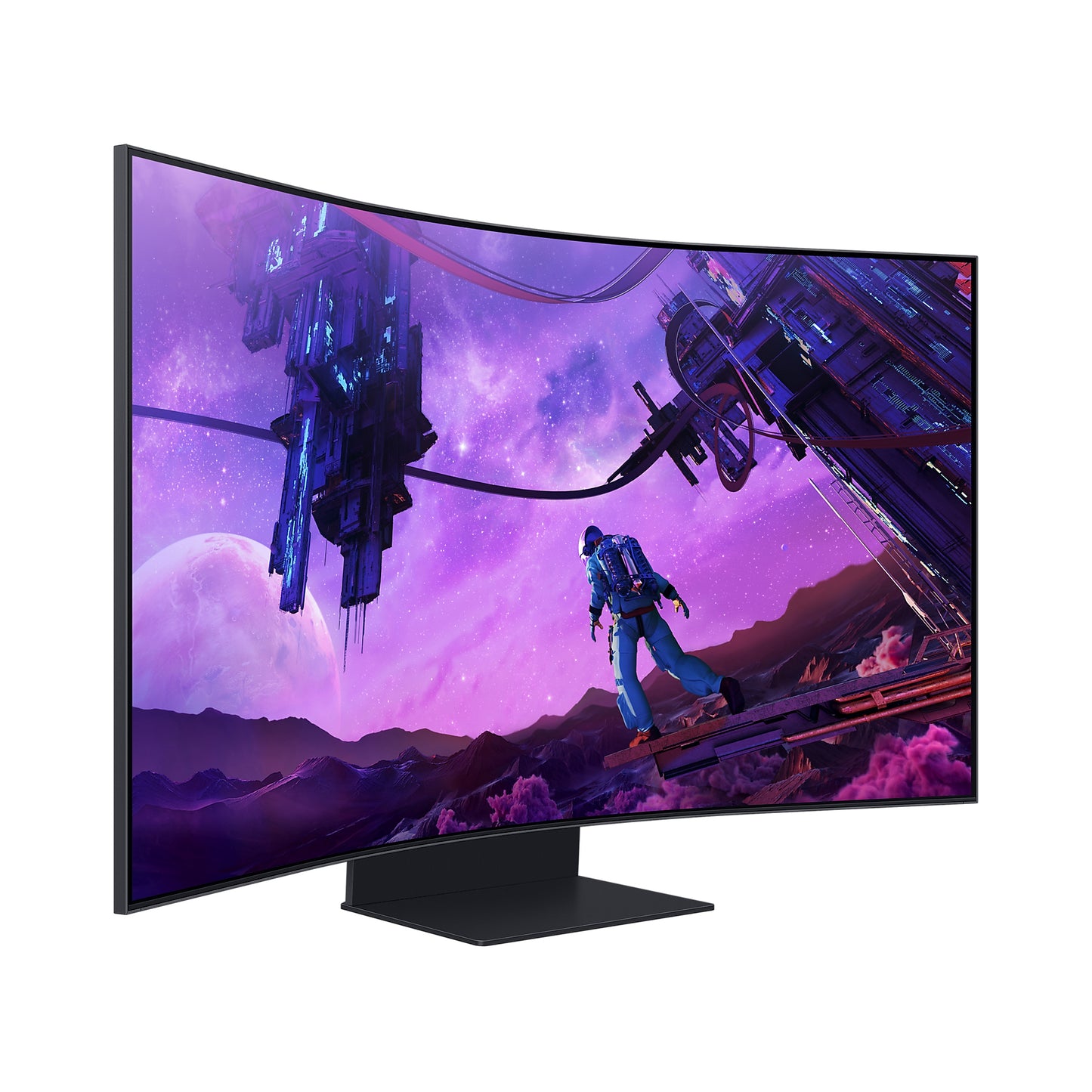 Samsung Odyssey Ark LS55BG970NMXUE 55" Quantum Mini-Led 4K 165hz 1ms 1000r Curved Gaming Monitor (New OB)