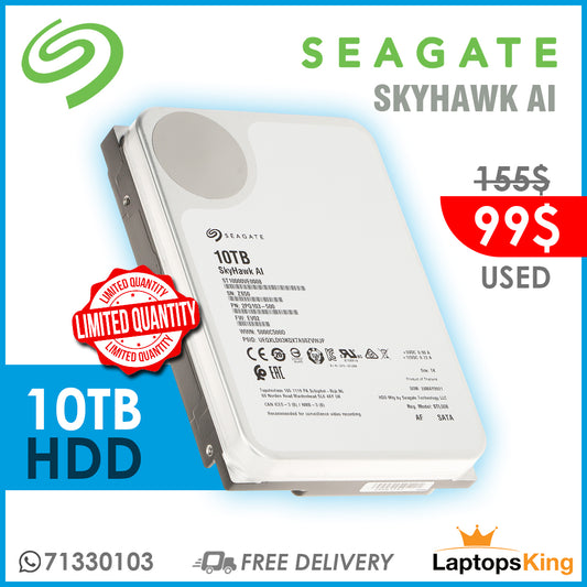 Seagate Skyhawk Ai 10tb Hdd | Internal Hard Disk (Used Very Clean)