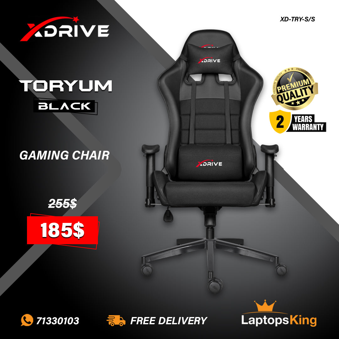 Xdrive Toryum XD-TRY-S/S | Black Chair (Brand New)
