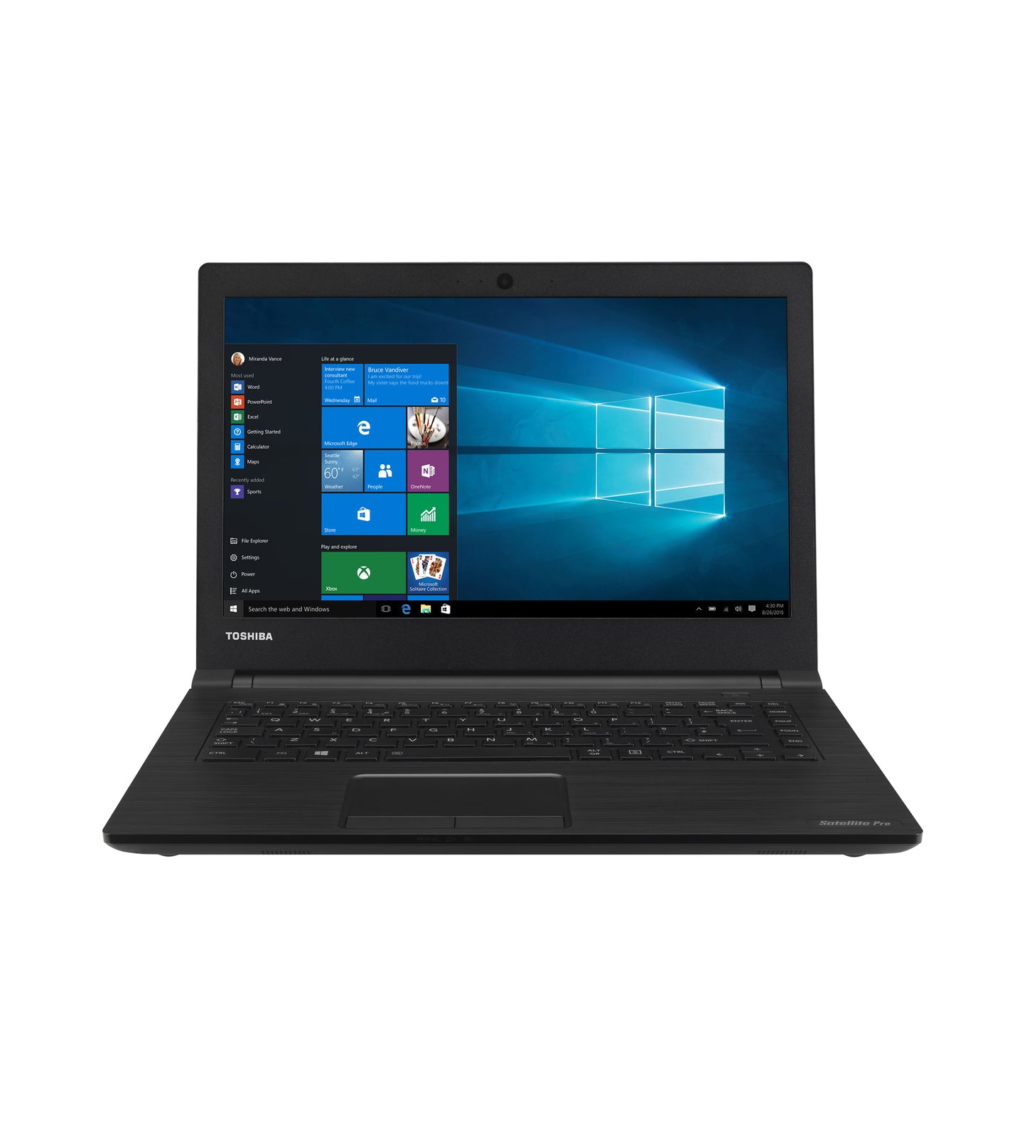 Toshiba Satellite Pro A40-C Core i3-6100u 14" Screen Laptop Offer (used very clean)