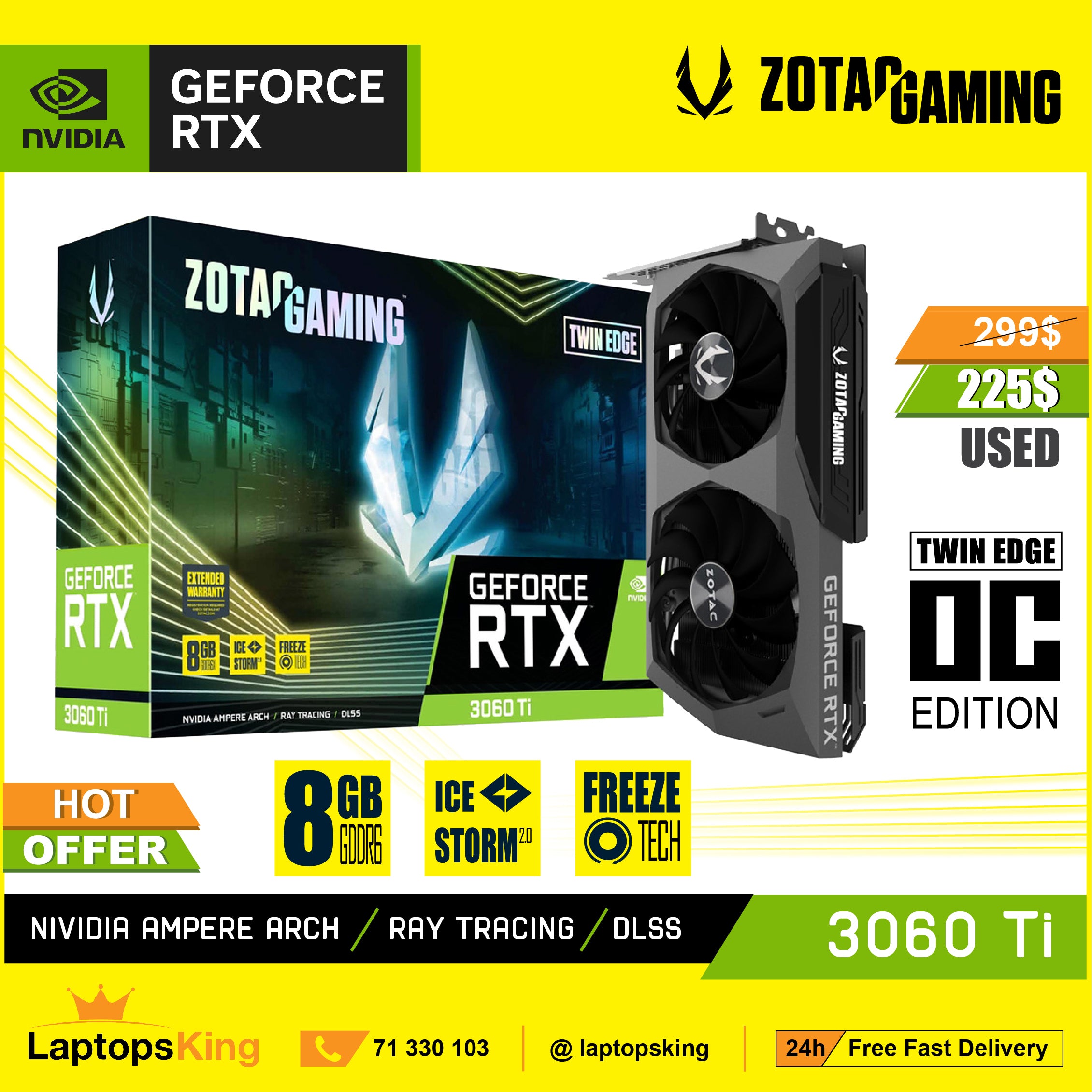 Zotac geforce rtx 3060 outlet ti twin edge oc 8gb