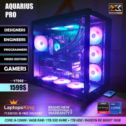 Xigmatek Aquarius PRO Core i9-12900K Radeon RX 6950XT Brand New VGA Gaming Desktop Offer (Brand New)