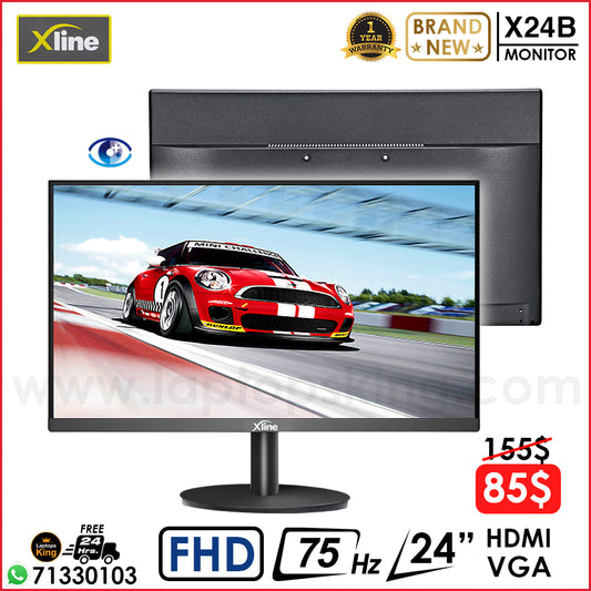 Xline X24B 24" Fhd 75hz Led Low Blue Light Monitor Offer (Brand New)