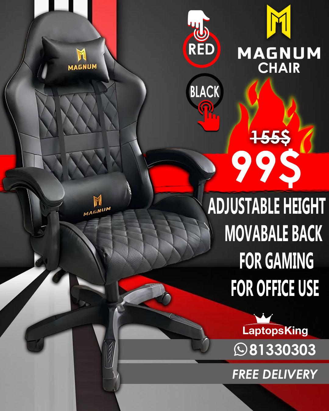 MAGNUM HIGH QUALITY CHAIR (BRAND NEW)