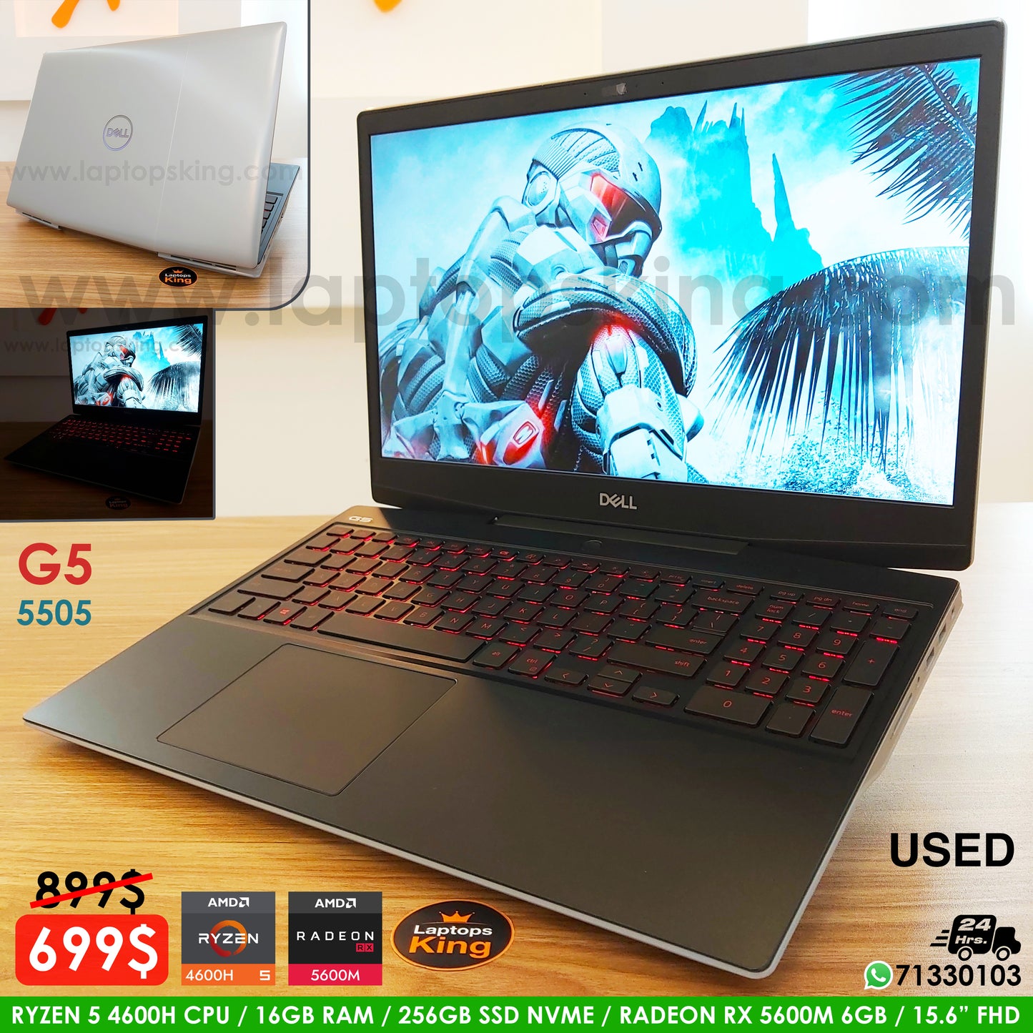 Dell G5 5505 Ryzen 5 4600h Radeon Rx 5600m Gaming Laptop (Used Very Clean) Gaming laptop, Graphic Design laptop, best laptop for gaming, best laptop for graphic design, computer for sale Lebanon, laptop for video editing in Lebanon, laptop for sale Lebanon, best graphic design laptop, best video editing laptop, best programming laptop, laptop for sale in Lebanon, laptops for sale in Lebanon, laptop for sale in Lebanon, buy computer Lebanon, buy laptop Lebanon.