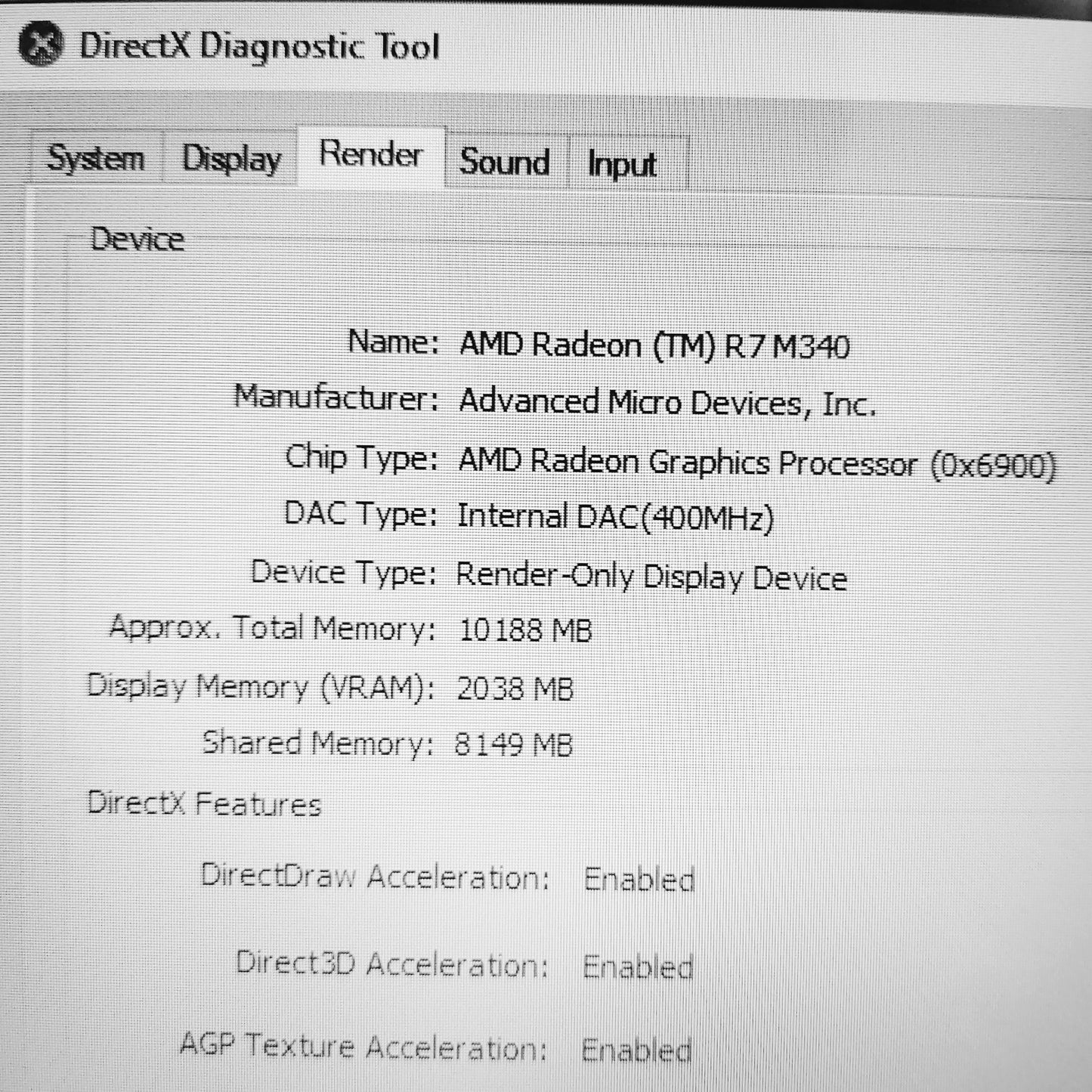 Hp 15" i7-7500U Vga R7 2gb Laptop (Used Very Clean)