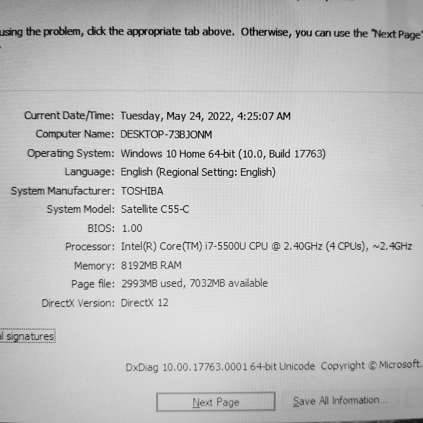 Toshiba Satellite C55-C i7-5500U GeForce 2GB Laptop (Used Very Clean)