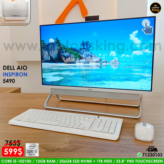 Dell Inspiron 5490 AIO i5-10210U 23.8" Touchscreen Desktop Computer (Used Just Like New)