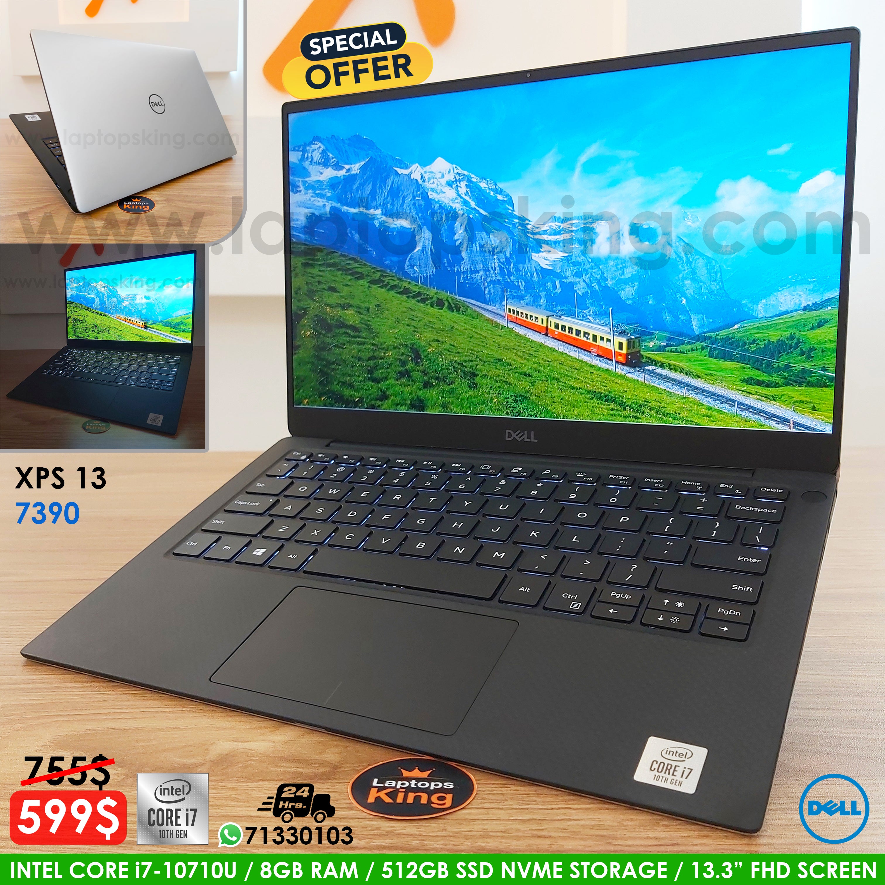 Dell XPS 13 7390 i7-10710U 13.3