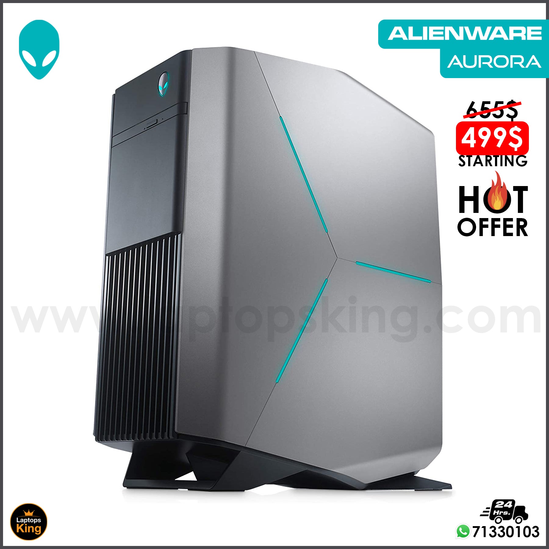 Alienware Aurora - Silver - Gaming Desktop Offers (Open Box