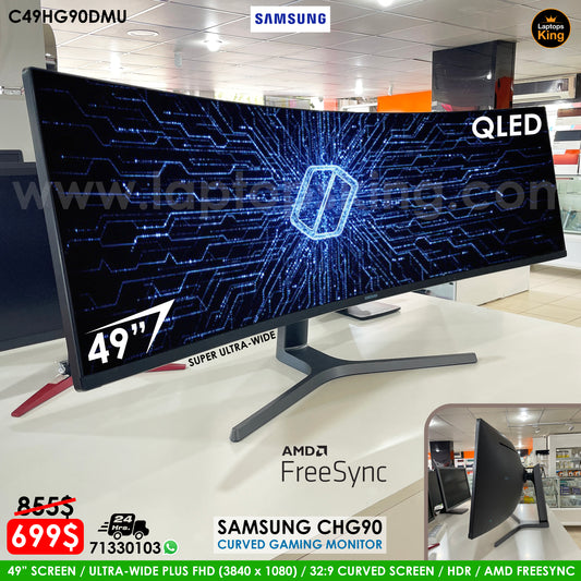 Samsung CHG90 C49HG90DMU 49" Curved Gaming Monitor (New Open Box)