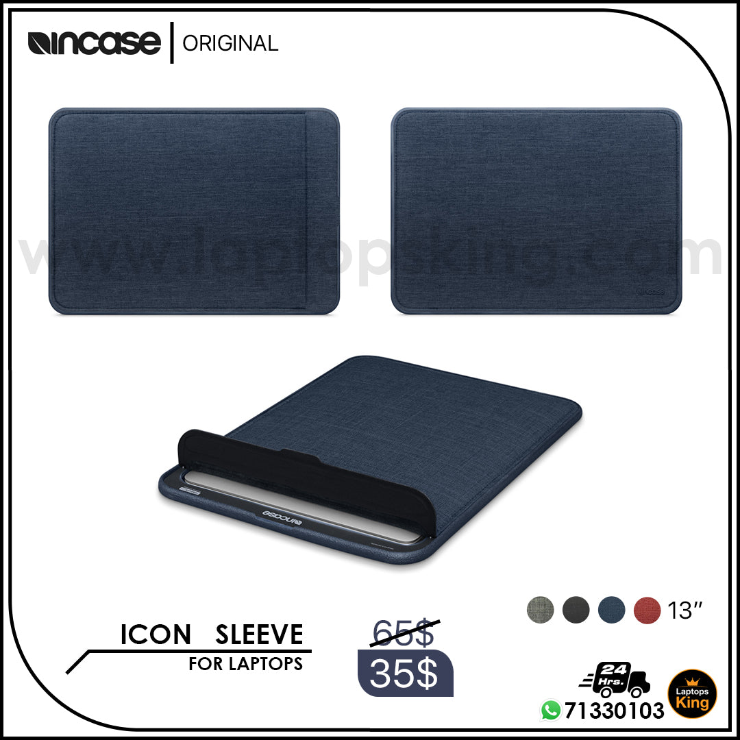 Incase - ICON Sleeve for 13.3 Inch offers Apple MacBook Pro - Navy Blue.