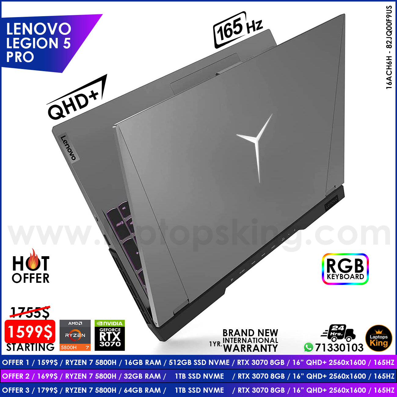 Lenovo Legion 5 Pro 16ACH6H - 82JQ00F9US Ryzen 7 5800h Rtx 3070 165Hz 16" Qhd+ Gaming Laptops (Brand New) Gaming laptop, Graphic Design laptop, best laptop for gaming, best laptop for graphic design, computer for sale Lebanon, laptop for video editing in Lebanon, laptop for sale Lebanon, best graphic design laptop, best video editing laptop, best programming laptop, laptop for sale in Lebanon, laptops for sale in Lebanon, laptop for sale in Lebanon, buy computer Lebanon, buy laptop Lebanon.