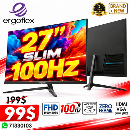 ERGOFLEX / Magnum 27" Slim FHD Monitor 100Hz (New)