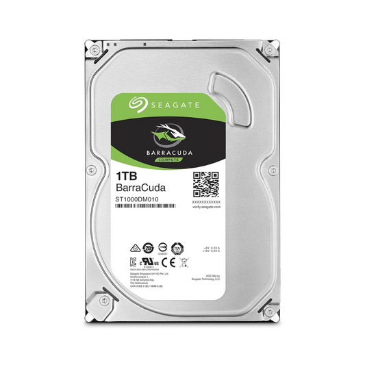 Seagate BarraCuda 1TB 3.5 Inch SATA 6 Gb/s 7200 RPM 64MB Cache Desktop Internal Hard Drive (Brand New)