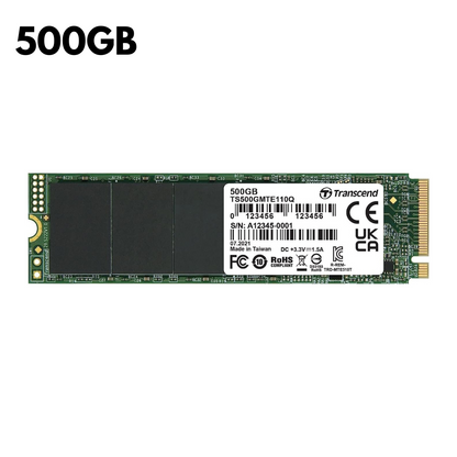 Transcend 500GB 110Q PCIe SSD M.2 2280 NVMe PCIe Gen3x4 Internal Hard Drive (Brand New)