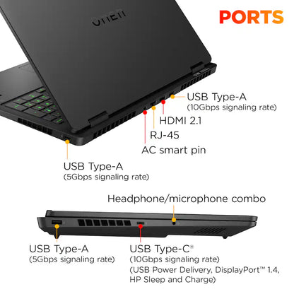 HP Omen 16-AP0053DX Gaming Laptop AMD Ryzen 9 8940HX 32GB DDR5 1TB NVMe 16-inch 2K RTX 5060 8GB 144Hz (New)