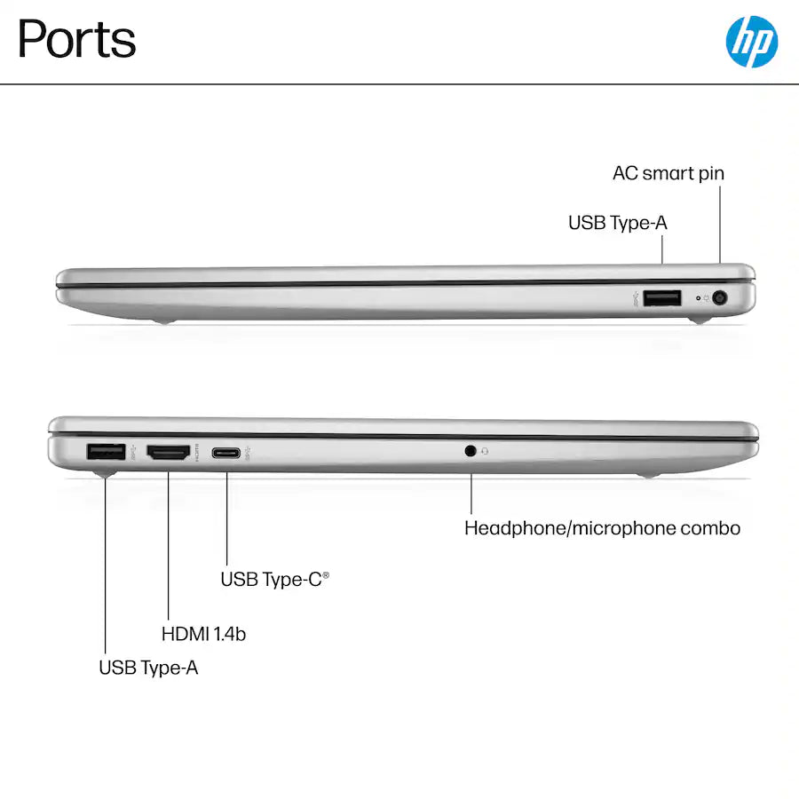 HP 15-FD0127DX Laptop Core i7 1355U 16GB DDR4 512GB NVMe 15.6-inch FHD Touchscreen (New)