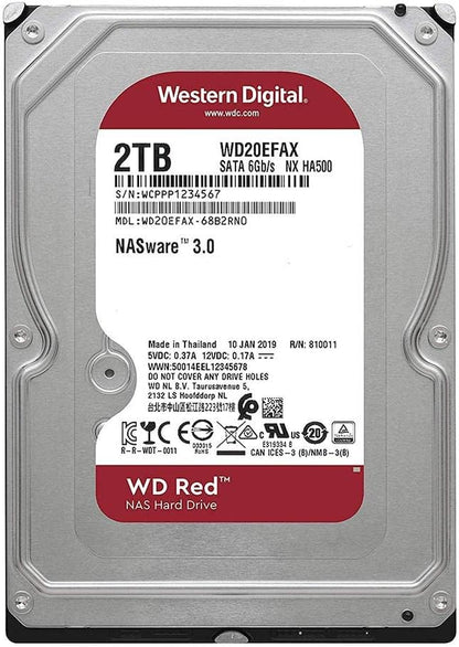 WD Red NAS  2TB 5400 RPM, SATA 6 Gb/s, SMR, 256MB Cache, 3.5" Internal Hard Drive (Brand New)
