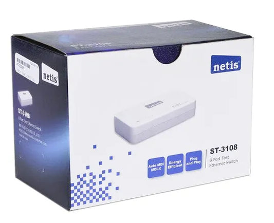 NETIS 8 PORT FAST ETHERNET SWITCH
