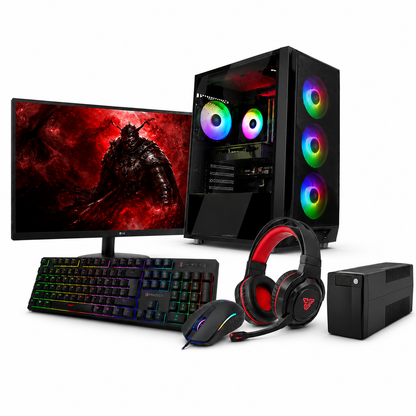 Full Gaming Desktop Set Core i5 12th Gen GTX 1660 6GB with LG 100Hz Monitor 24"