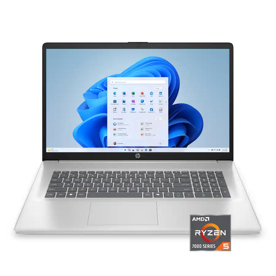 HP 17-CP2025DX Laptop AMD Ryzen 5 7520U 8GB DDR5 Onboard 512GB NVMe 17.3-inch FHD (New)