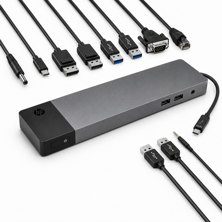 HP ZBook Thunderbolt 3 Docking Station Dual 4K 60Hz 90W (Used)